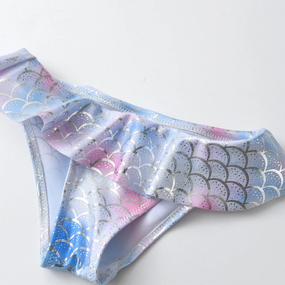 Bikini Fille 2 Pièces Drapeau Américain - Étoiles et Rayures Été