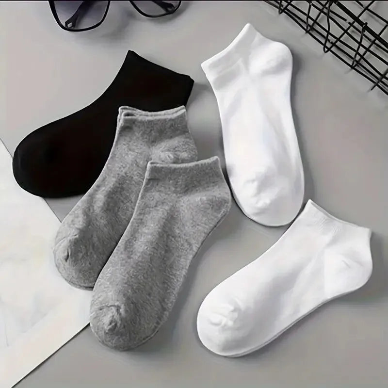 Chaussettes Invisibles Basses Mixte - Lot 1/3/5/10 Paires Silicone Été