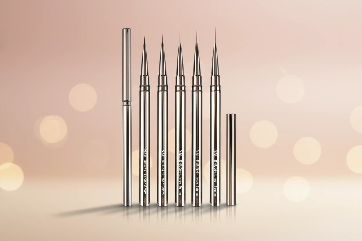 Pinceaux Liner Nail Art Lignes Fines - Striping Dessin Peinture 6/9/12/15/18/25mm Stylo Design Ongles Manucure Pro