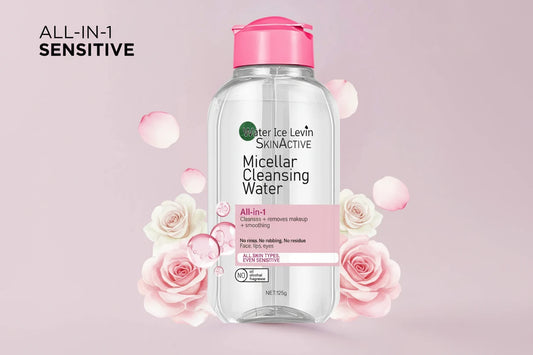 Eau Micellaire Water Ice Levin 125g - Nettoyant et Démaquillant Tout-en-1 Sans Rinçage Peaux Sensibles