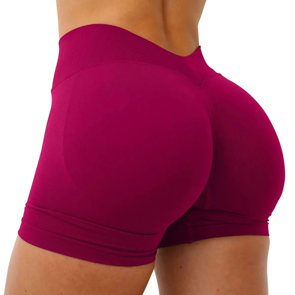Short de Yoga Femme Sans Coutures – Nylon Elasthanne, Taille V, Gainant