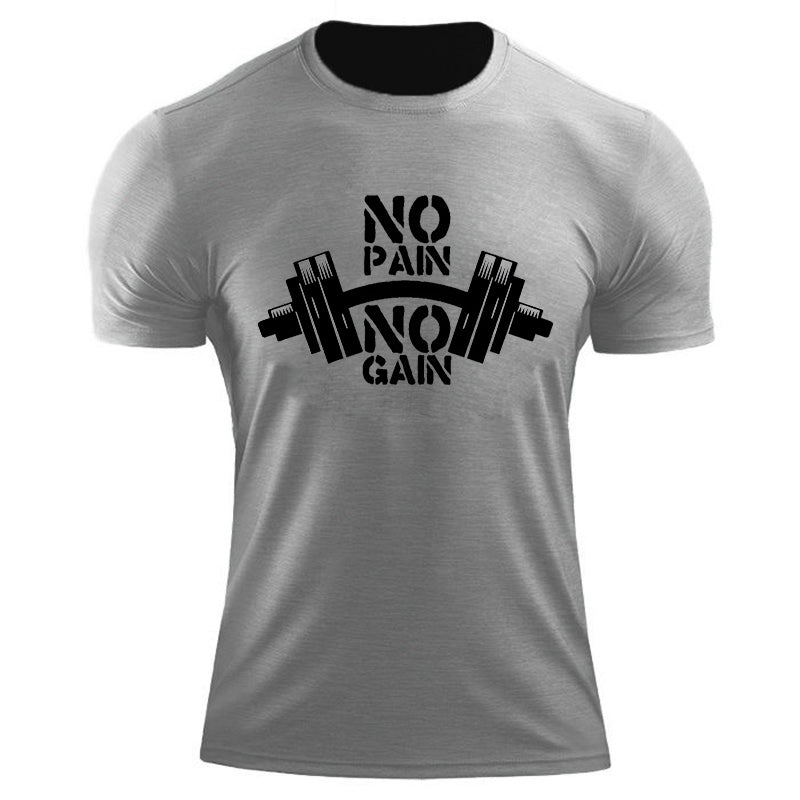 T-Shirt Homme 'No Pain No Gain' - Style Streetwear Harajuku Y2K