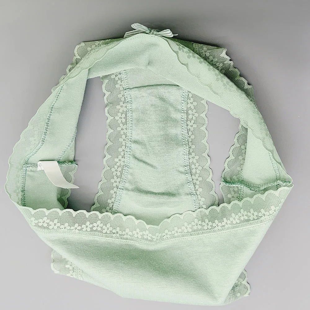 Lot de 5 Culottes Femme Dentelle & Coton - Shorty Sexy Couleurs Unies Confort Premium