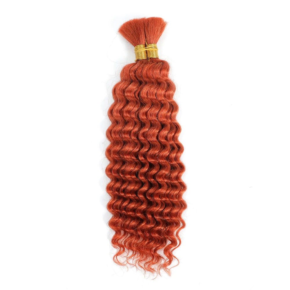 Mèches Cheveux Humains Tressage Deep Wave 100g - Sans Trame Micro Braiding Boho Braids