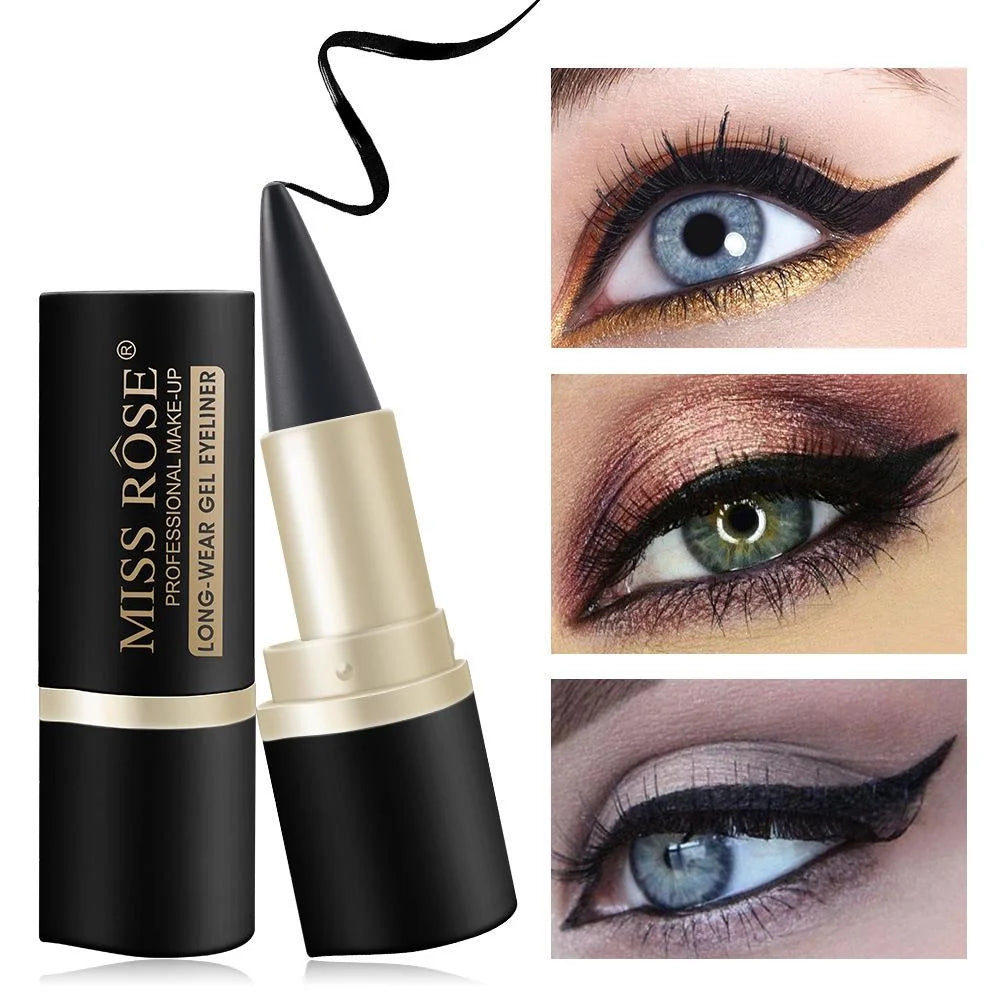 Crayon Eyeliner Texture Crémeuse 1/2pcs - Application Facile Anti-Transpiration Haute Pigmentation Maquillage Quotidien Femme