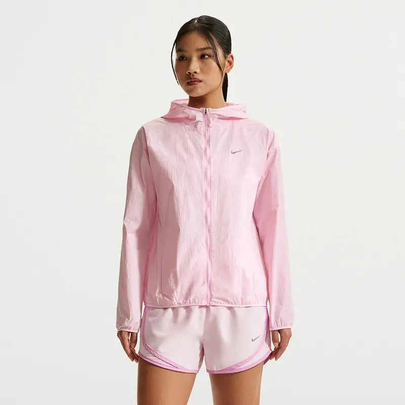 Coupe-Vent à Capuche Femme Nike – UPF 40+, Polyester, Léger, Protection Solaire