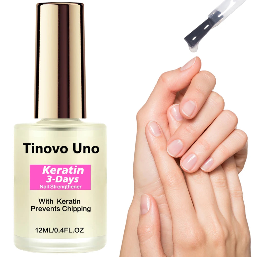 Vernis Ongles Tinovo Uno Rose Gold Métallique - Fortifiant Ongles Séchage Rapide Effet Miroir Laque Vernis Manucure Nail Art