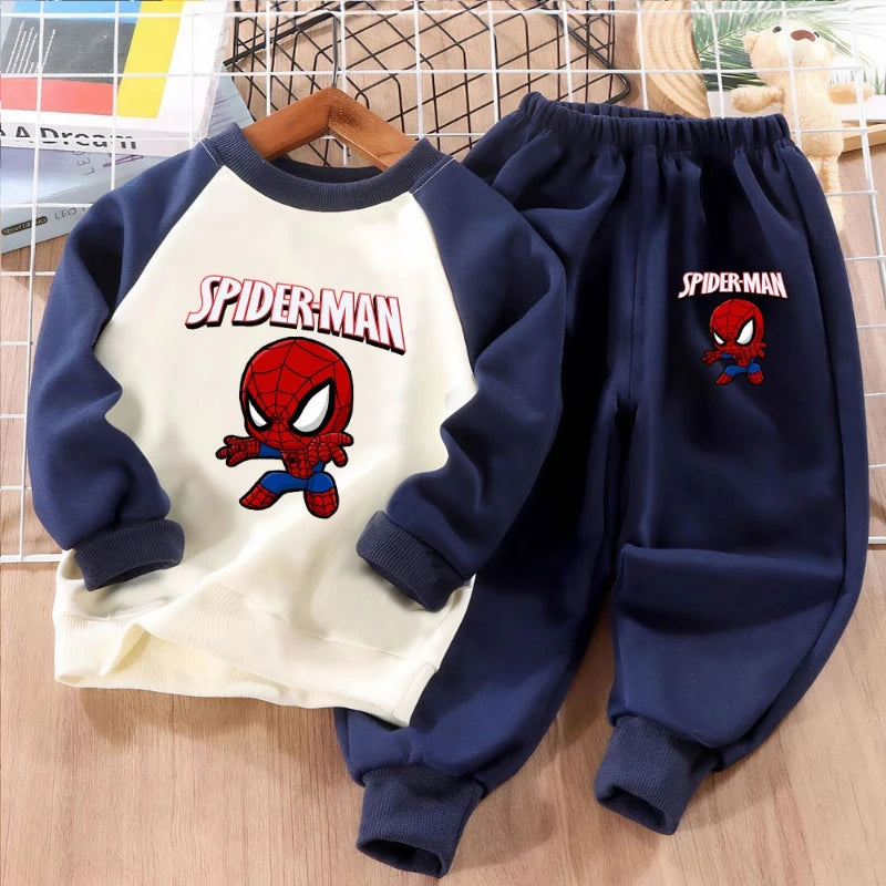 Survêtement Marvel Enfant Garçon 2 Pièces - Sweat Capuche + Pantalon Sport