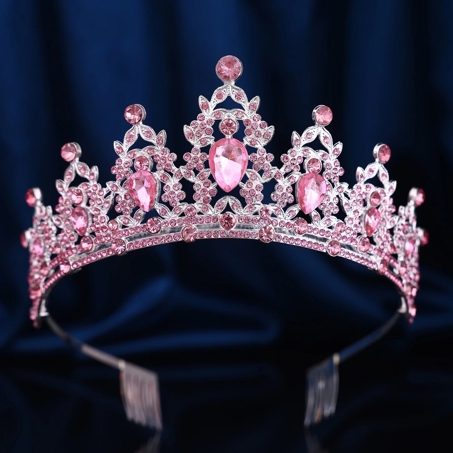 Couronne Baroque Strass Rétro Ajourée - Accessoire Fête Anniversaire Halloween Photo