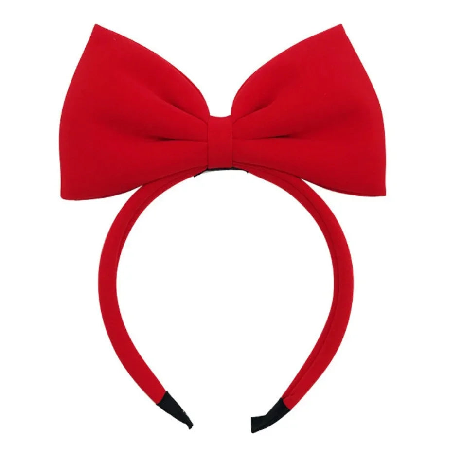 Bandeau Nœud Rouge Blanche-Neige Enfant Fille - Serre-Tête Cosplay Princesse Disney Accessoire Cheveux