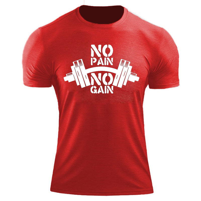 T-Shirt Homme 'No Pain No Gain' - Style Streetwear Harajuku Y2K