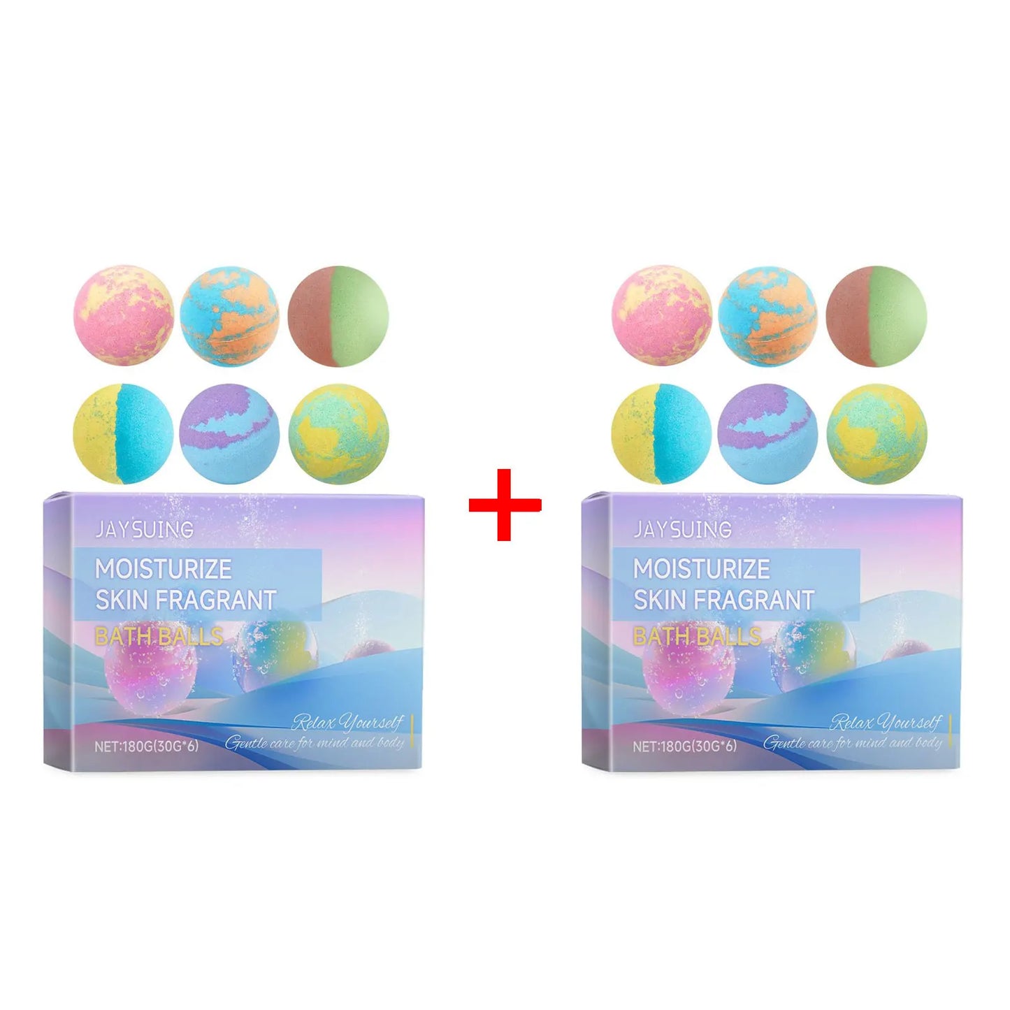 Boule de Bain Aromathérapie six Pièces - Bombe Effervescente Parfum Floral Exfoliante Hydratante Spa Relaxation