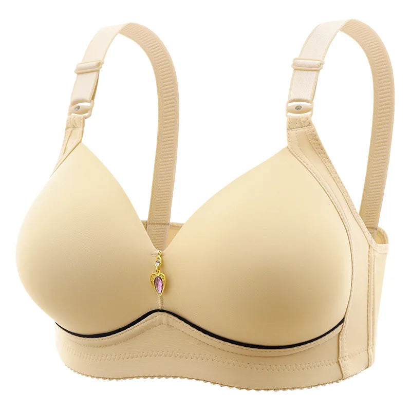 Soutien-Gorge Grande Taille Sans Armature Femme - Brassière Respirante Rassemblante | Bretelles Ajustables