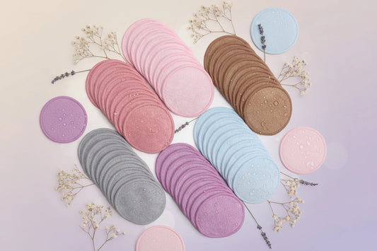 Lot 5/10/20 Disques Démaquillants Réutilisables - Cotons Lavables Nettoyage Visage Éponge Lingettes Écologiques Zéro Déchet
