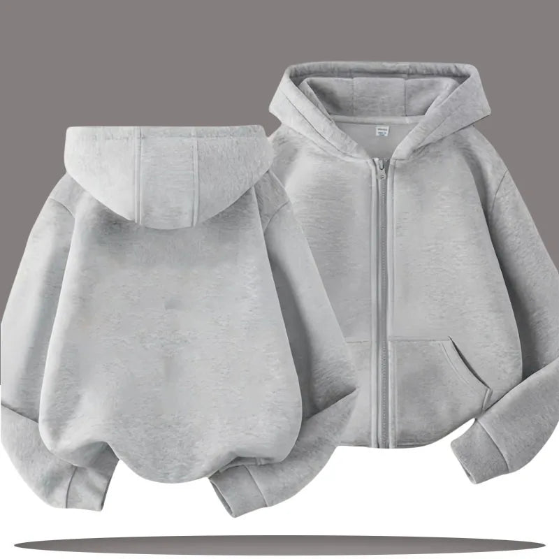 Sweat à Capuche Demon Slayer Enfant - Zip Kimetsu no Yaiba Garçon Fille 3-14 Ans