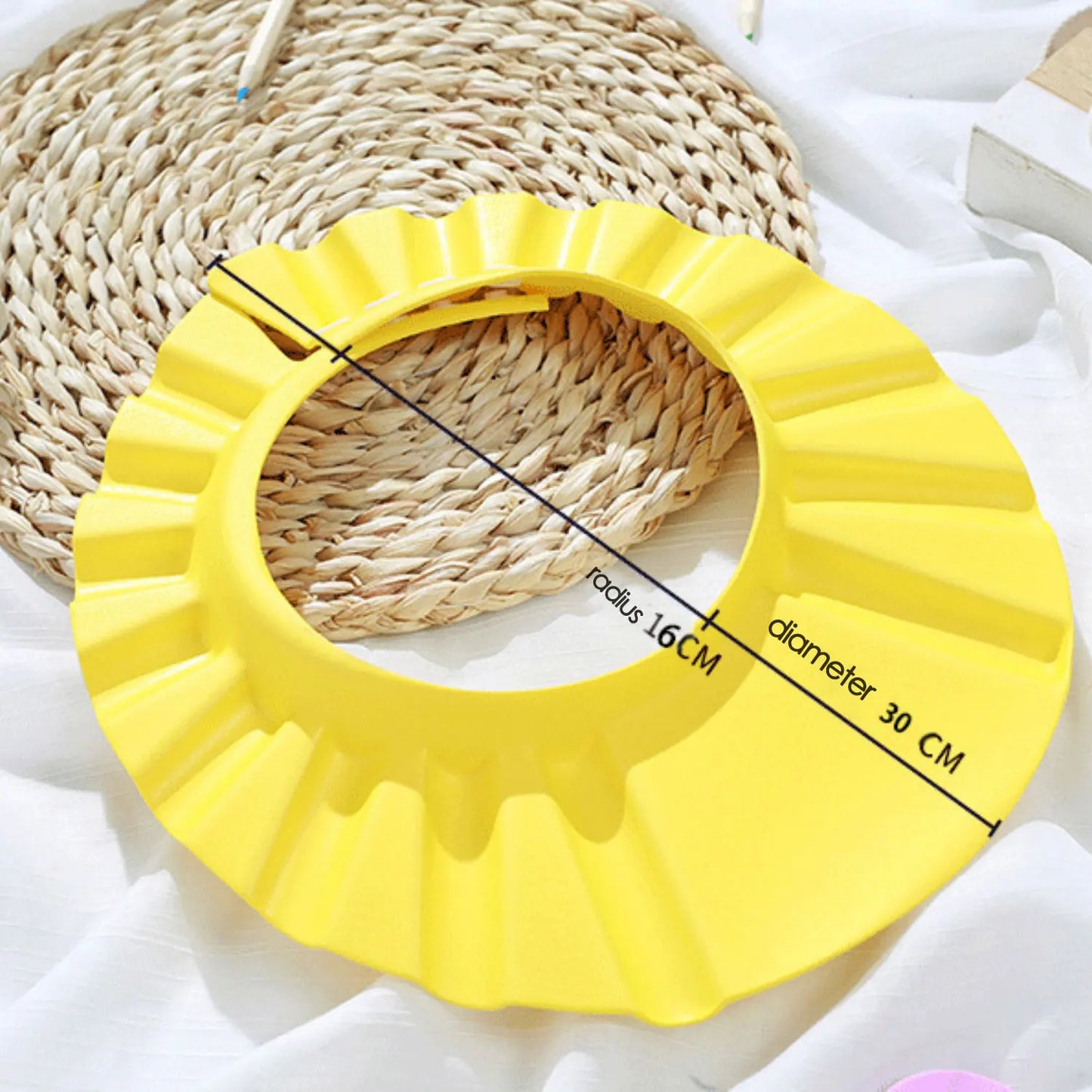 Bonnet de Douche Bébé 0-6 Ans - Protection Oreilles Ajustable Sans BPA