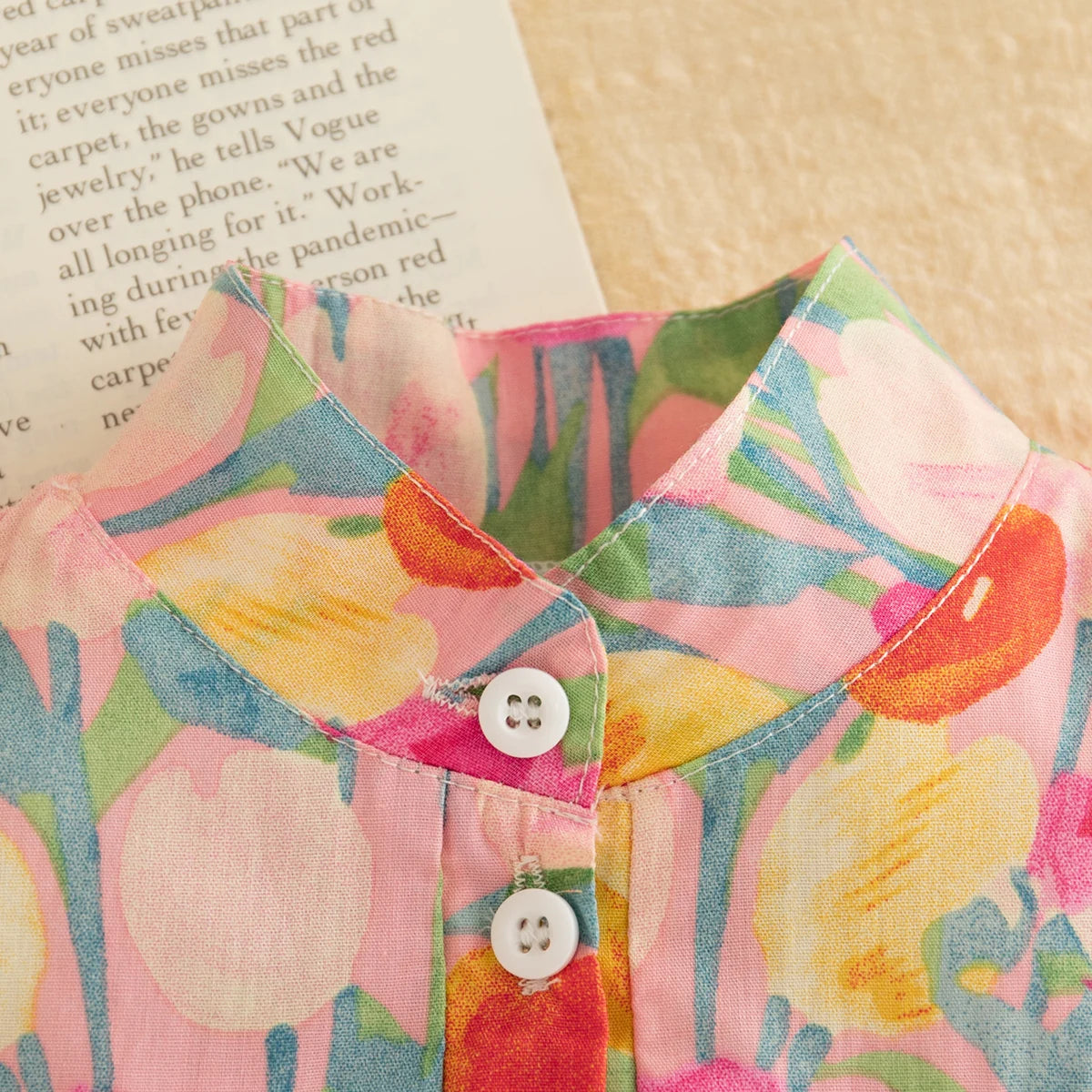 Robe Bébé Fille Été - Robe Sans Manches Fleurs Volants 0-3 Ans Princesse