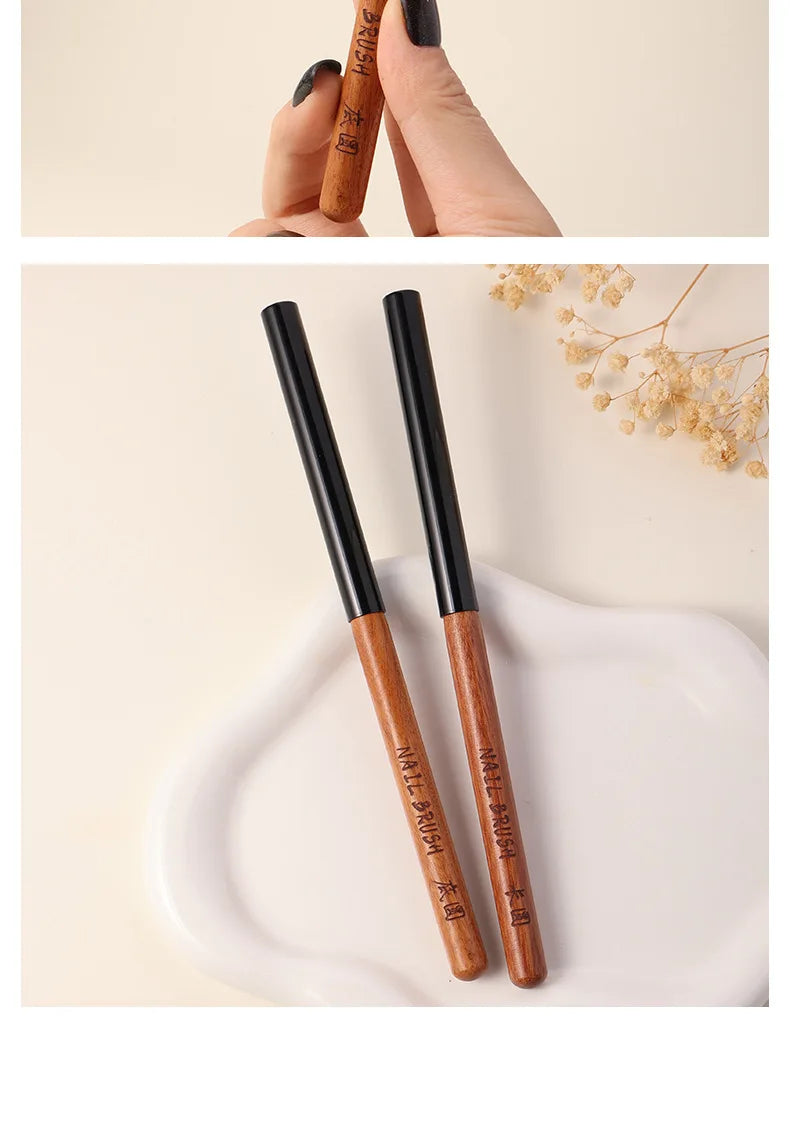 Pinceau Nail Art Photothérapie Acrylique UV Gel Extension Builder Coating 3D Motifs Peinture DIY Manucure Outils