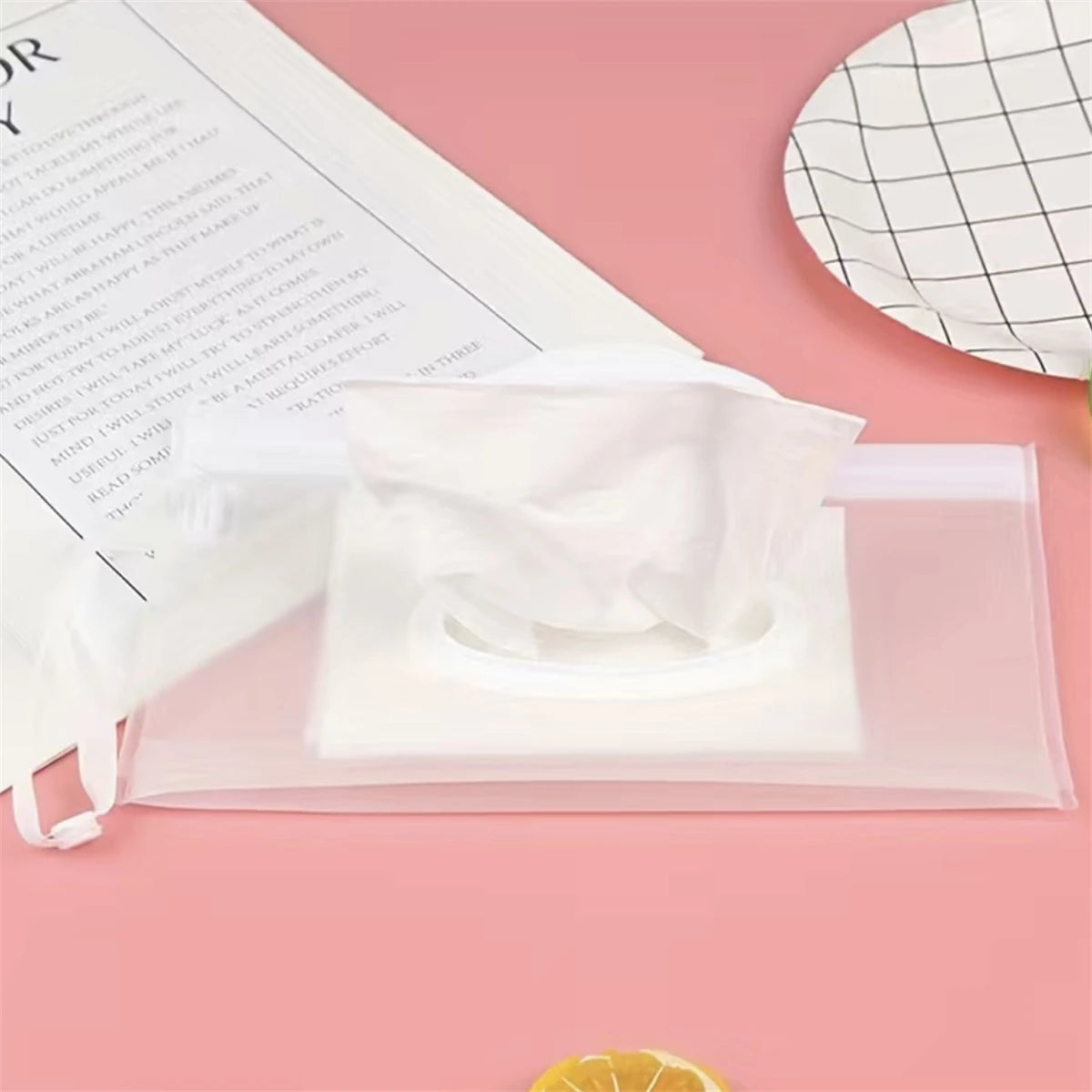 Étui Lingettes Bébé Voyage - Porte-Mouchoirs Sac Rangement Lingettes Humides Réutilisable Pochette Masques Mouchoirs