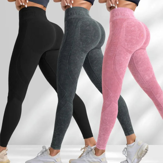 Legging Yoga Femme Taille Haute Seamless - Hip Lifting Sport Gym Running Tight