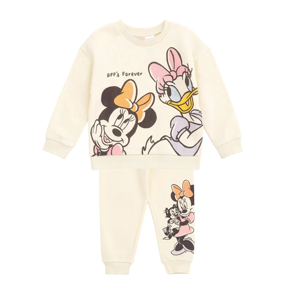 Ensemble Polaire Thermique Enfant - Sweat + Pantalon Cartoon Hiver