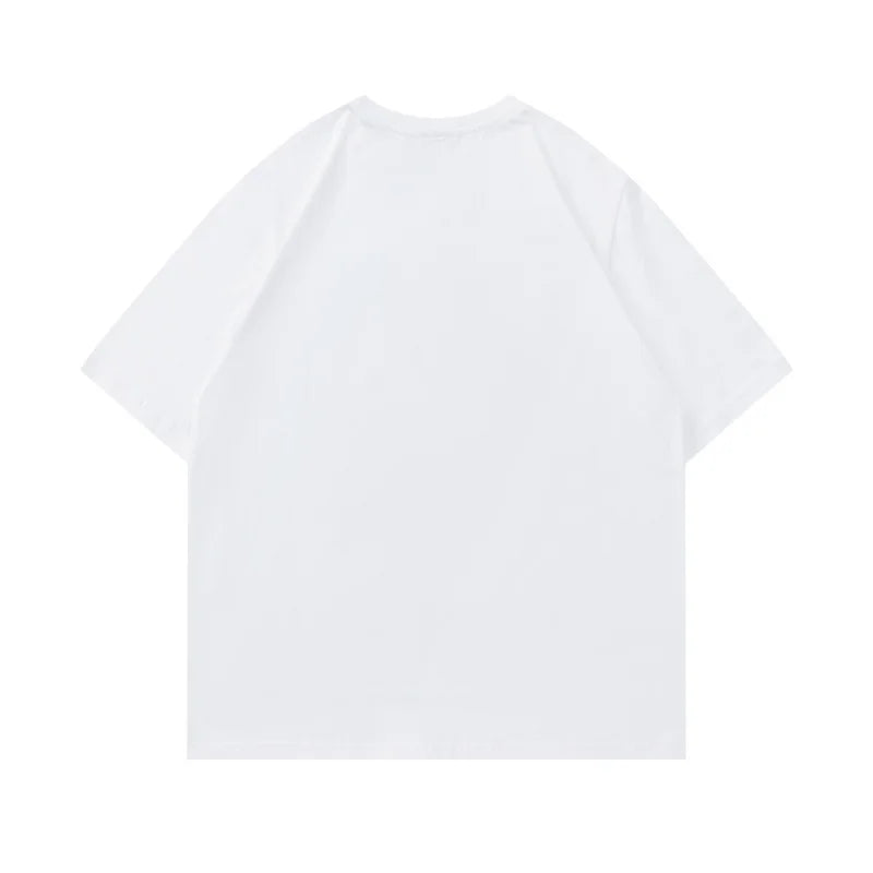 T-Shirt Homme Streetwear Lettres Imprimées - Coton Pur Casual Été