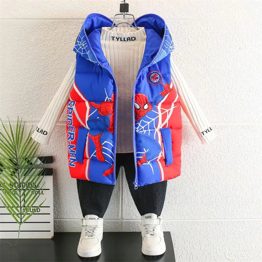 Gilet Marvel Avengers Spiderman - Veste Sans Manches Enfant Garçon