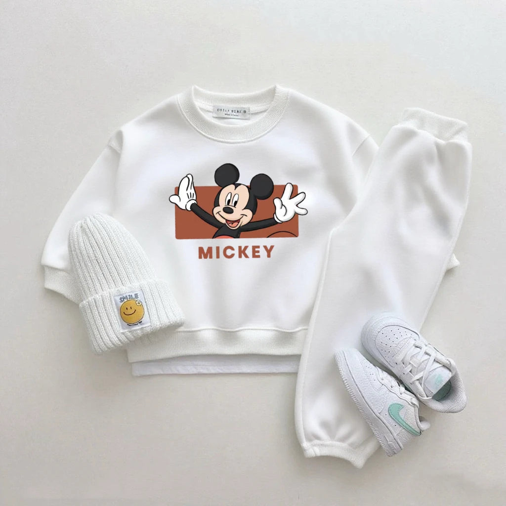 Ensemble Enfant Disney Cartoon - Sweat à Capuche & Pantalon 2 Pièces Garçon Fille