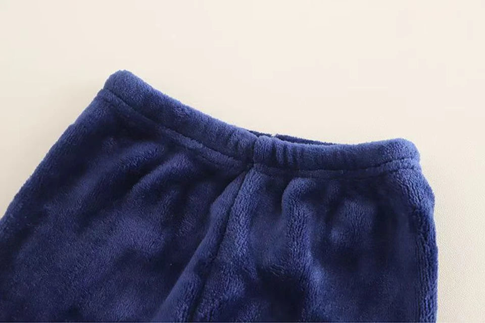 Ensemble Pyjama Enfant Ours Cartoon - Flanelle Polaire Hiver