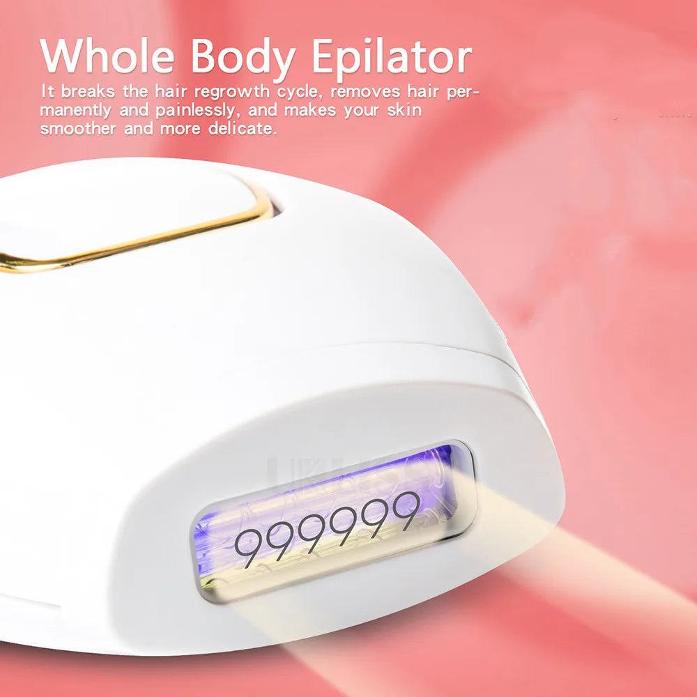 Épilateur IPL Laser Femme 500,000 Flashs - Épilation Permanente Indolore Corps Visage Bikini