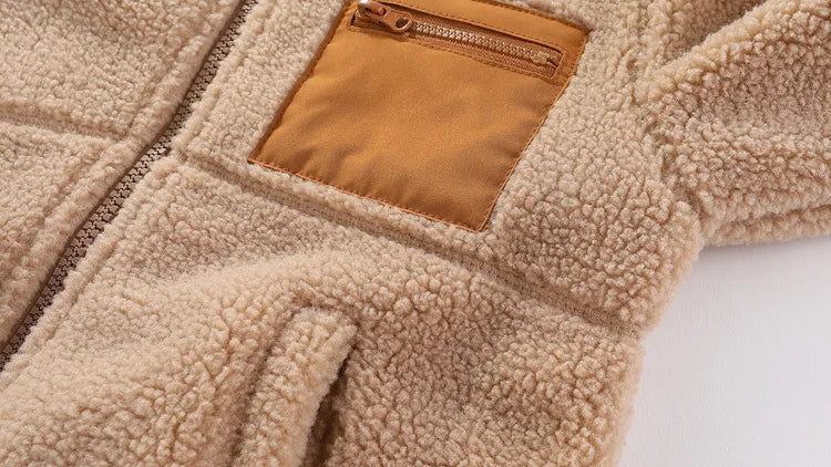 Manteau Fille 2-7 ans - Veste Hiver Chaude Capuche Fourrure Synthétique