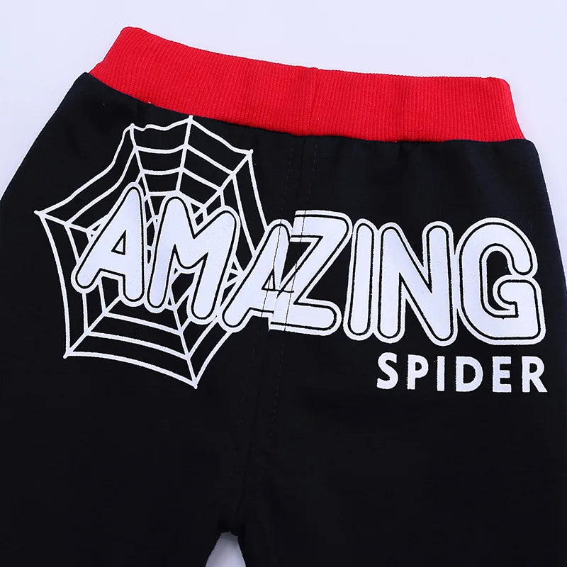 Ensemble Spiderman Garçon 3 Pièces - Gilet Capuche + T-shirt + Pantalon