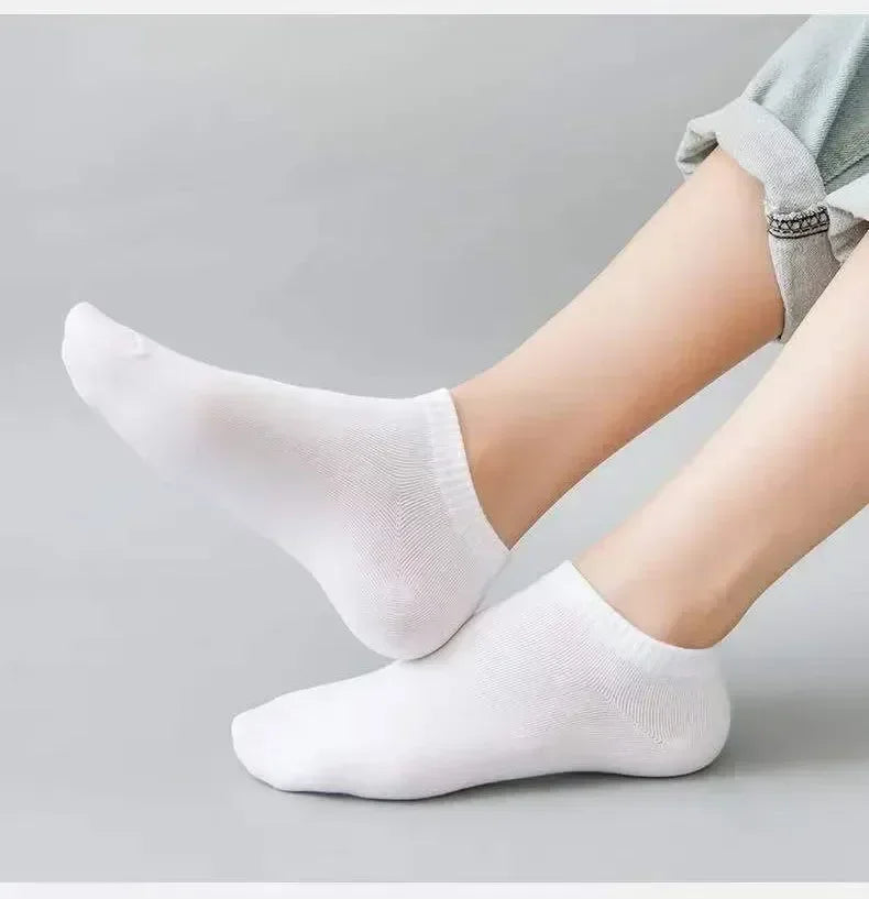 Lot 5/10 Paires Chaussettes Basses Homme Femme - Socquettes Coton Respirantes Invisibles | Sport Été