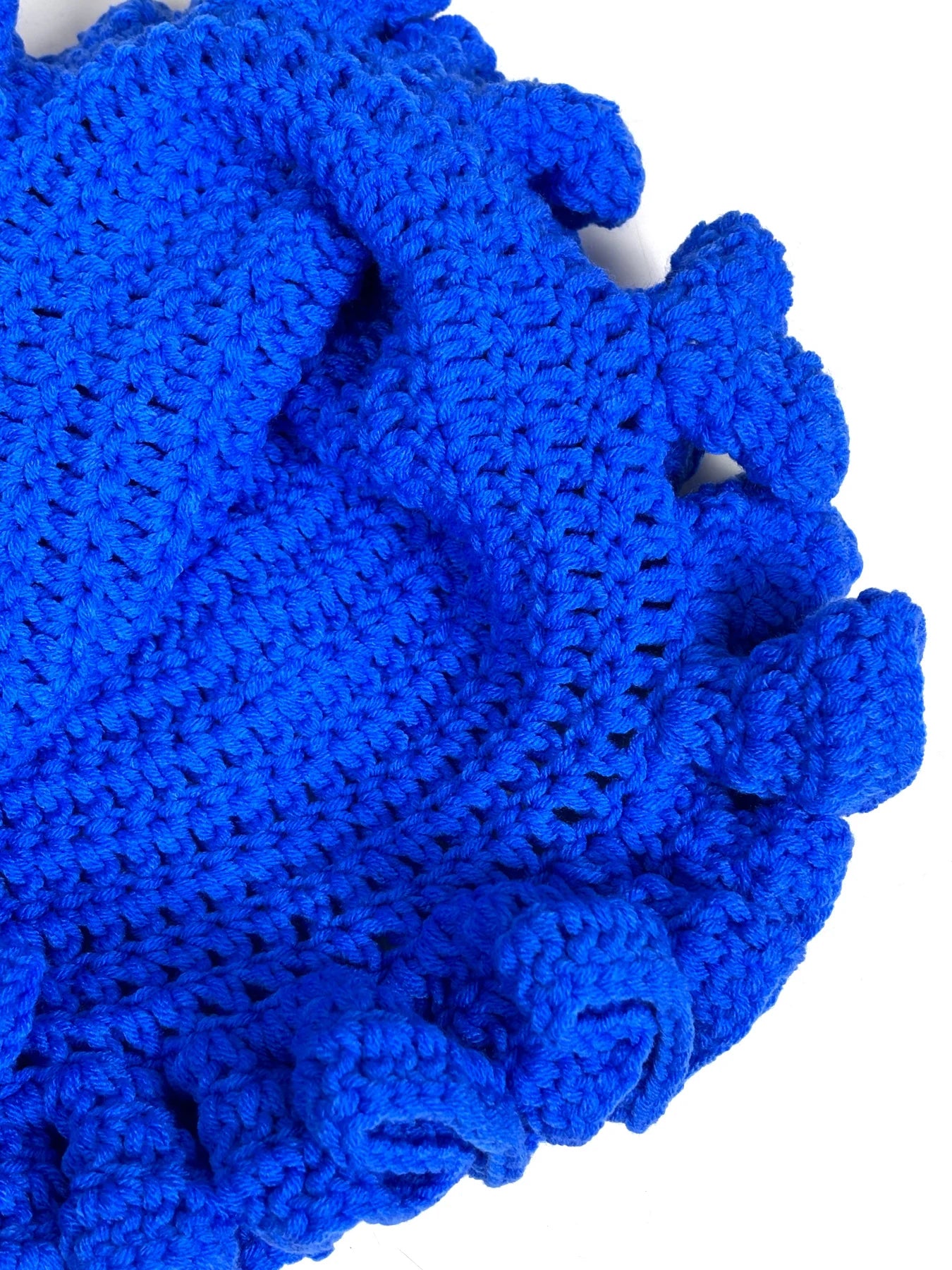 Chapeau Bob Tricoté Moelleux Femme - Bonnet Crochet Ajouré avec Volants Style Pêcheur pour Automne Hiver