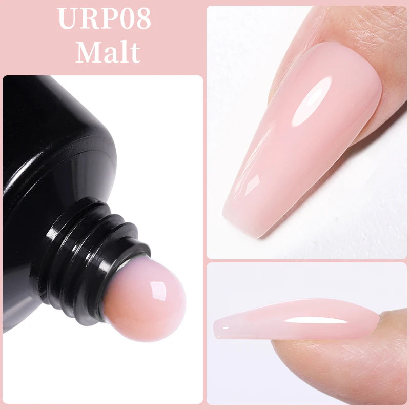 Gel Extension Ongles UR SUGAR 15ml - Soak Off UV LED Acrylique Cristal Blanc Transparent Nude Vernis Gel UV Construction