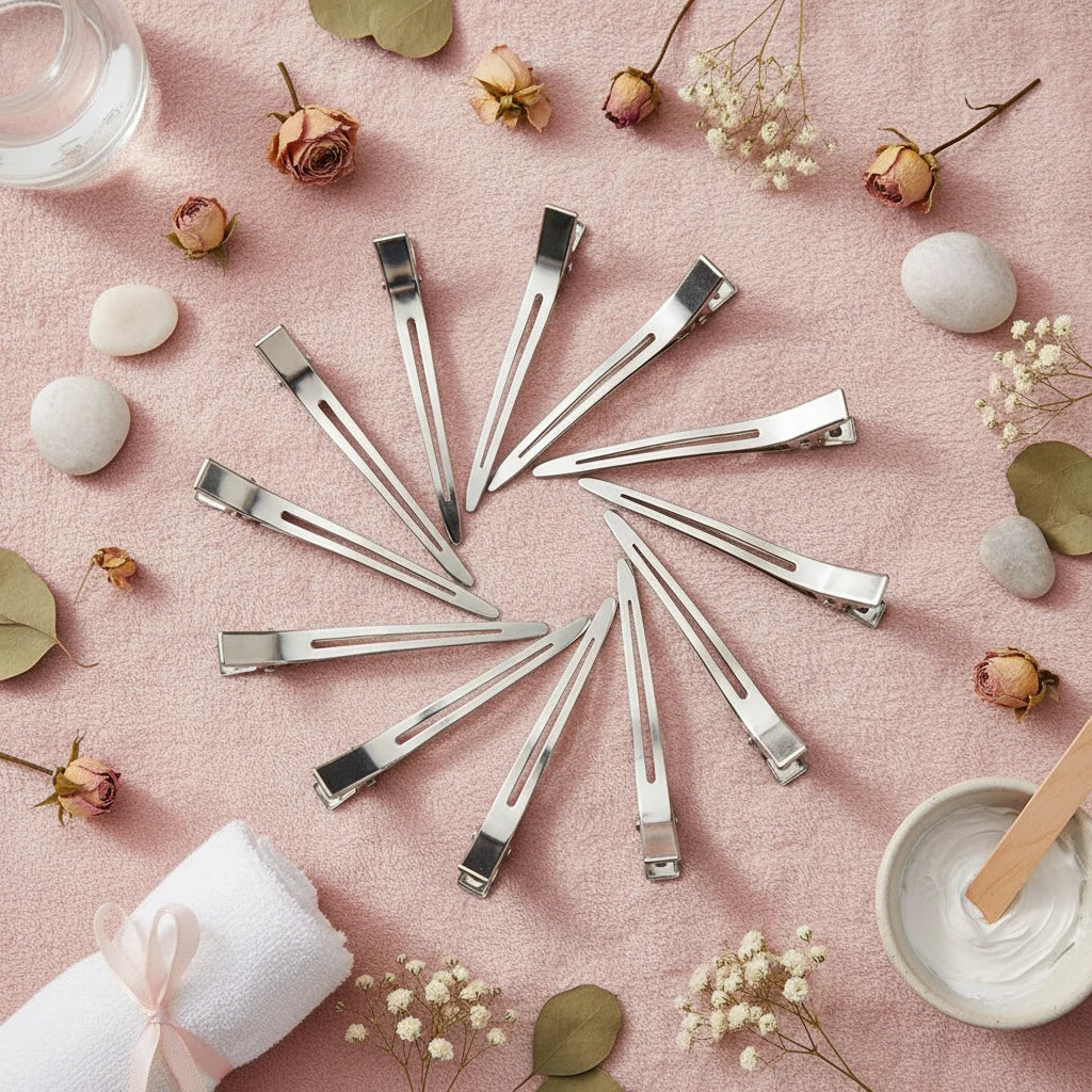 Lot 10/20pcs Pinces Cheveux Salon Professionnel - Clips Coiffure Sans Pli Sans Marque Styling Maquillage Quotidien