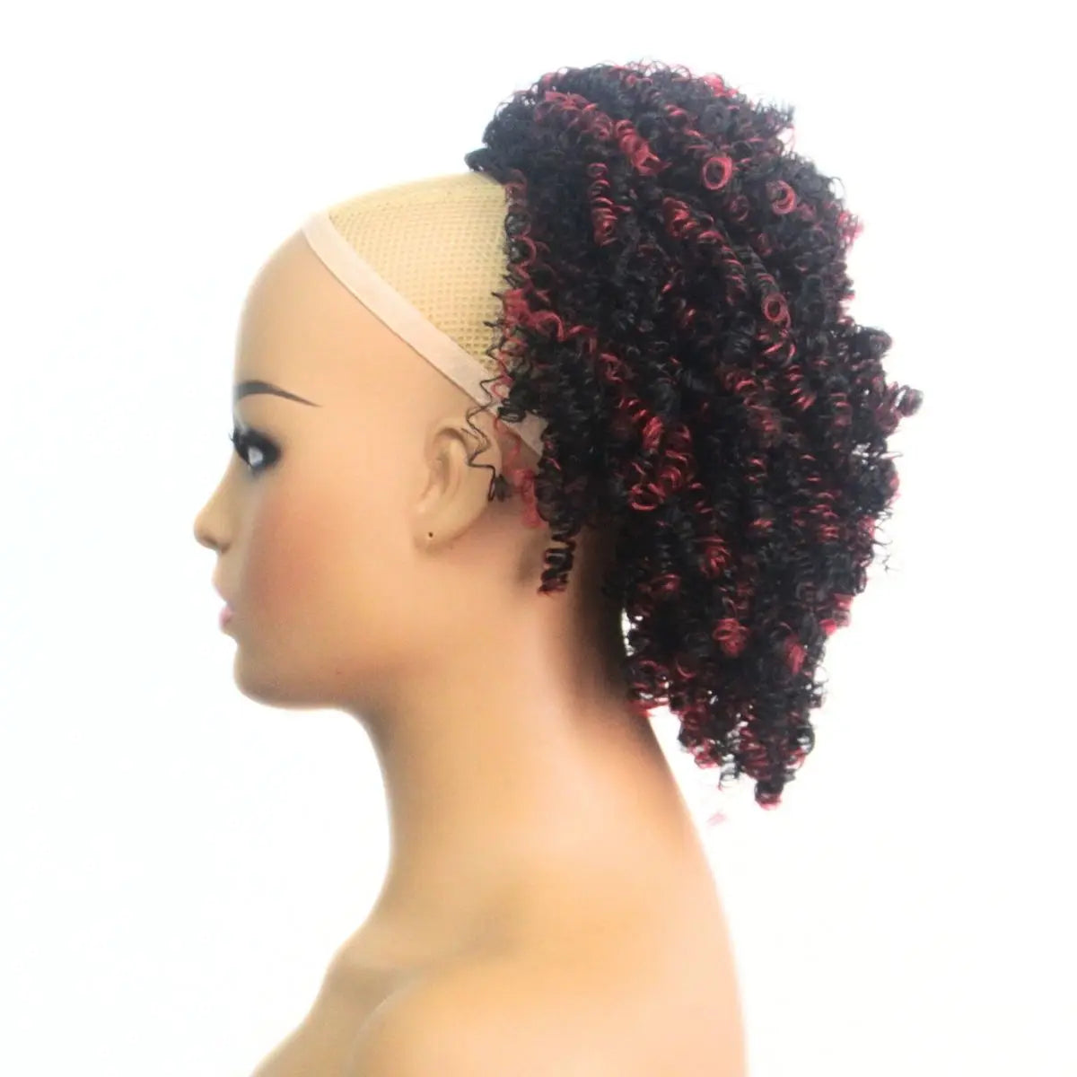 Chignon Afro Puff Bouclé Kinky - Extension Queue de Cheval Cordon Synthétique Cheveux Crépus Femme Cadeau