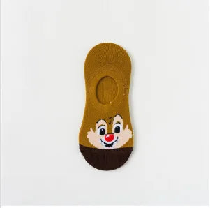 Chaussettes Disney Mickey Minnie Daisy - Socquettes Coton Cartoon Adulte Ado