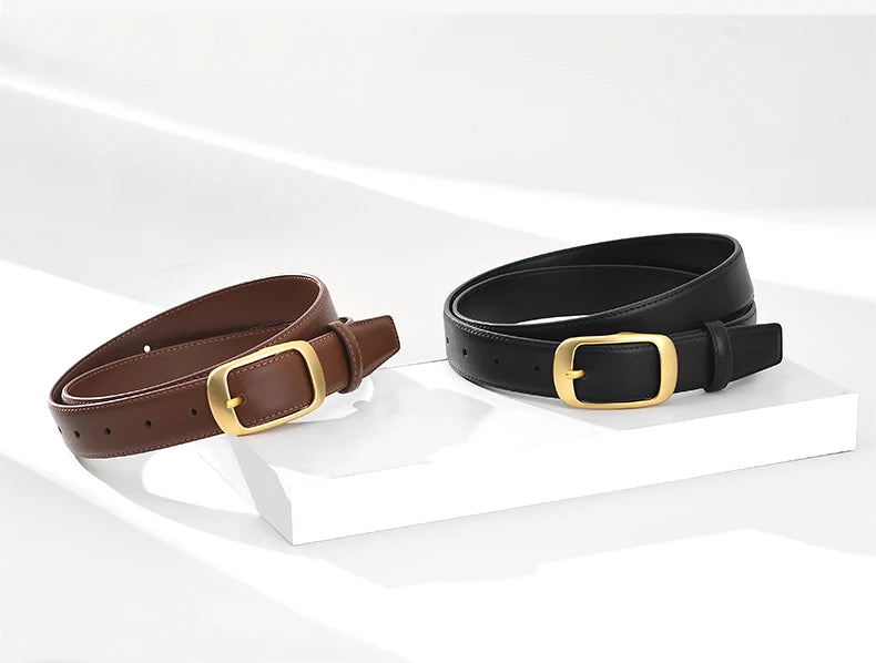 Ceinture Femme DINISITON Fashion Jeans - Boucle Alliage Pin Luxe Design Tendance Accessoire