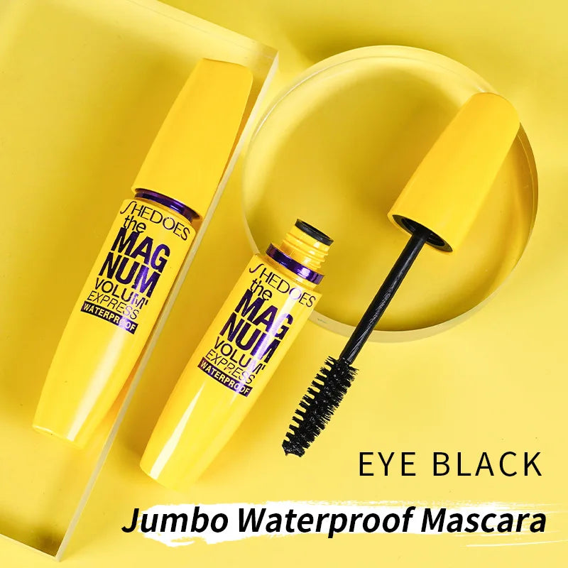 Mascara Waterproof Volumateur - Recourbant Allongeant Naturel Application Facile Longue Tenue Noir Intense