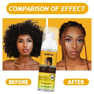 Kit Soin pour Tresses - Shampooing Sans Rinçage Mousse Nettoyante Gel Brillance pour Dreadlocks Cornrows et Accessoires Coiffage