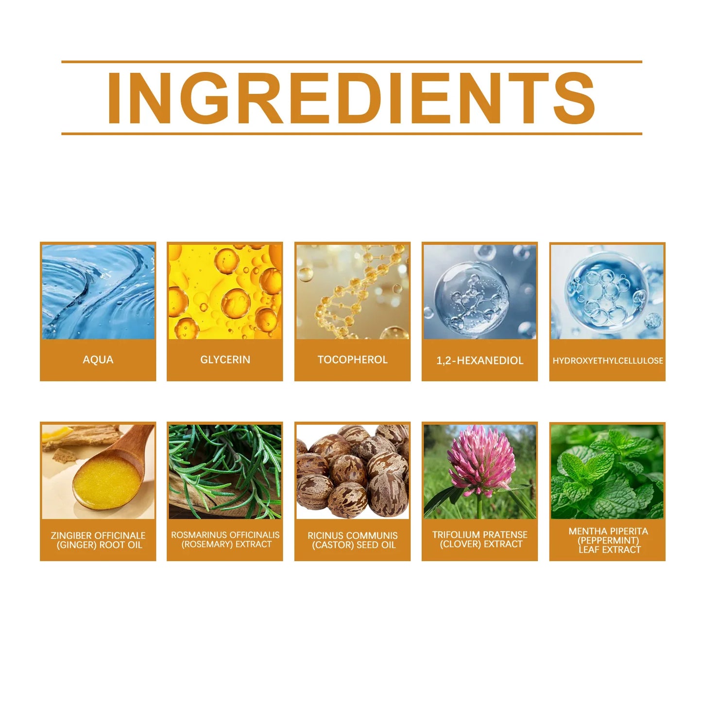 Huile Essentielle Ricin Dense 50ml - Anti-Chute Réparation Cheveux Soin Nourrissant