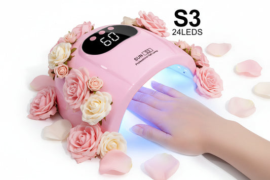 Lampe UV LED Ongles 24/6W Gel Polish - Écran LED Détection Mouvement Séchage Professionnel Manucure Maison