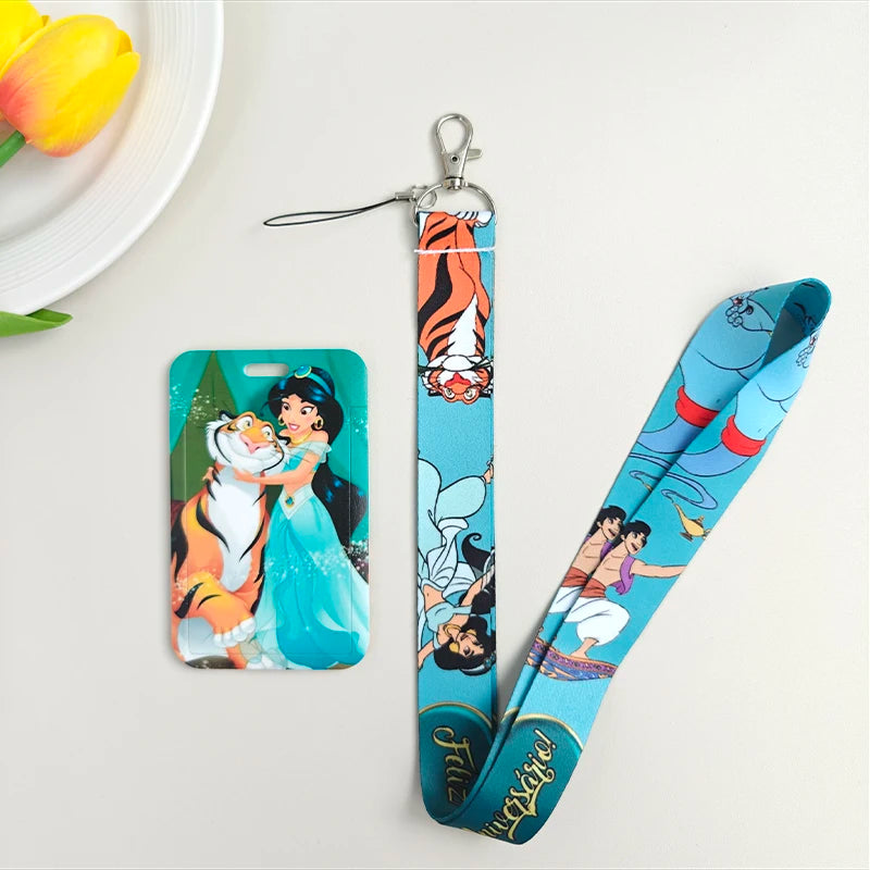 Lanière Tour de Cou Anime - Porte-Clés Badge ID Carte Crédit Téléphone Accessoire Charm Kawaii