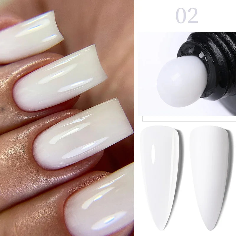 Gel Extension Ongles Paillettes LILYCUTE 15ml - Vernis Semi-Permanent UV Construction Nail Art