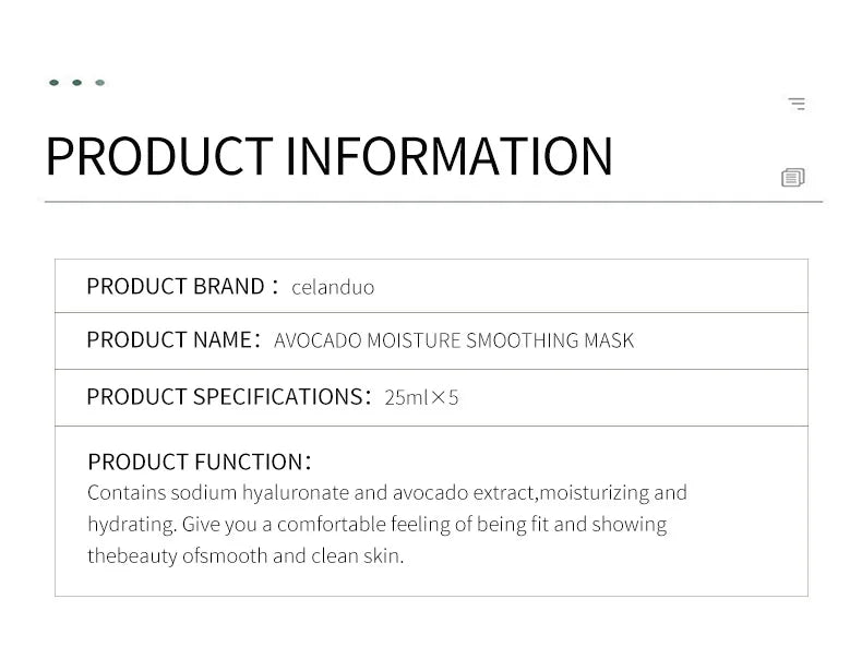 Masque Visage Avocat & Miel - Hydratant Anti-Rides Rénovation Dermique