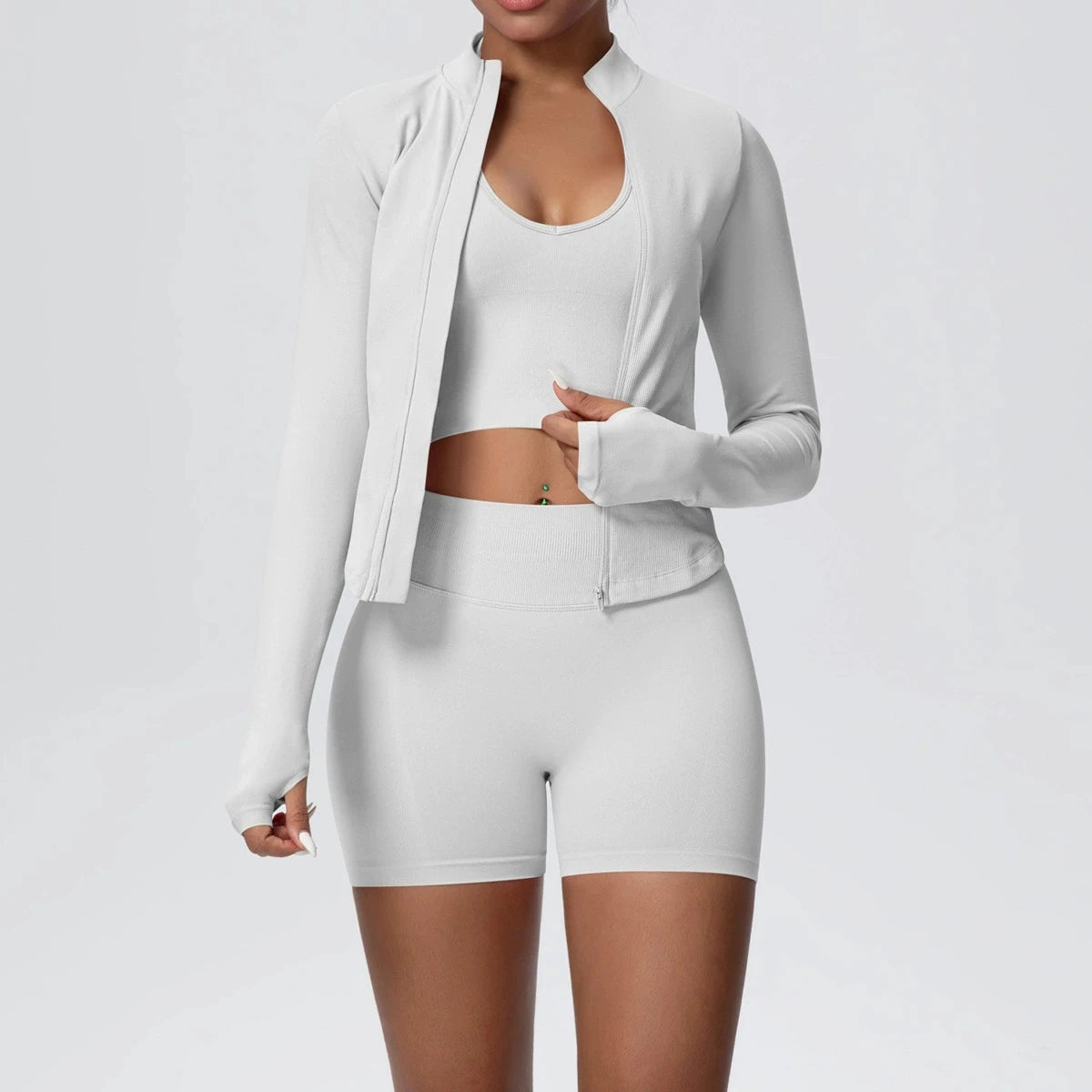 Ensemble Sport Femme 3 Pièces Sans Coutures – Yoga & Fitness