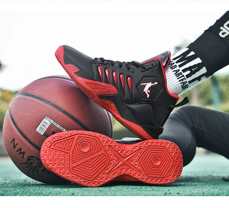 Baskets Basketball Mixte - Respirantes Amorti Antidérapantes Training Gym