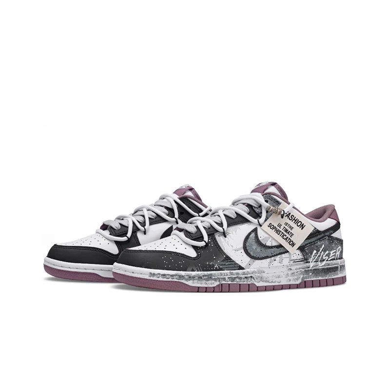 Sneakers Nike Dunk Graffiti Post-Apocalyptique – Dark Streetwear Homme