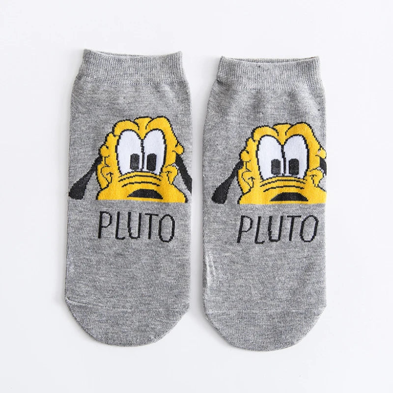 Lot Chaussettes Disney Femme - Socquettes Coton Mickey Minnie Donald Duck Printemps Été